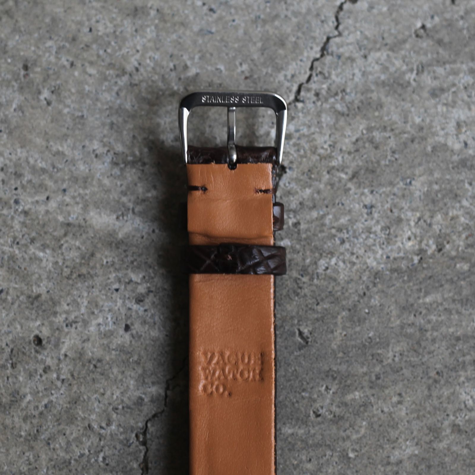 【残り一点】Coussin 12 Croco(MEN/SILVER×DARK BROWN)