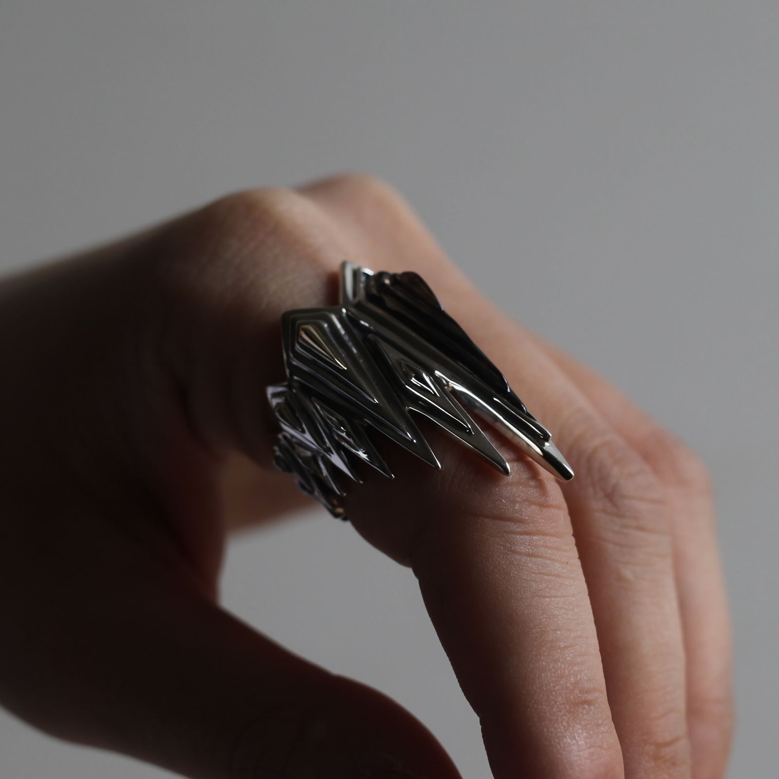 【お取り寄せ注文可能】Ice Blaze Smoky Ring(SILVER×GOLD)