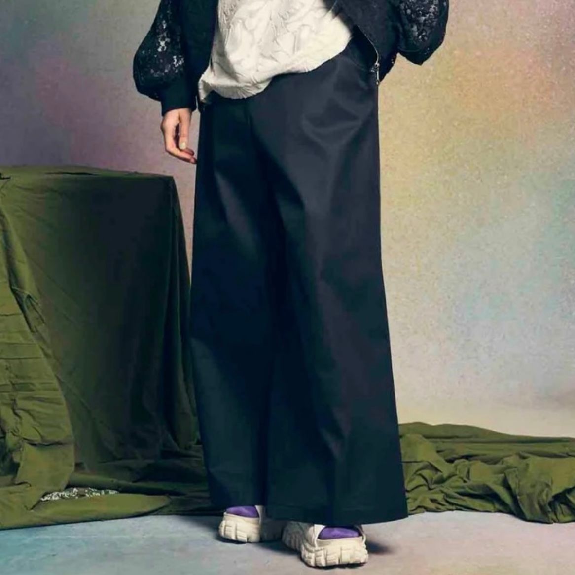 【残り一点】120/2/2 Suvin Cotton No Tuck Buggy Pants