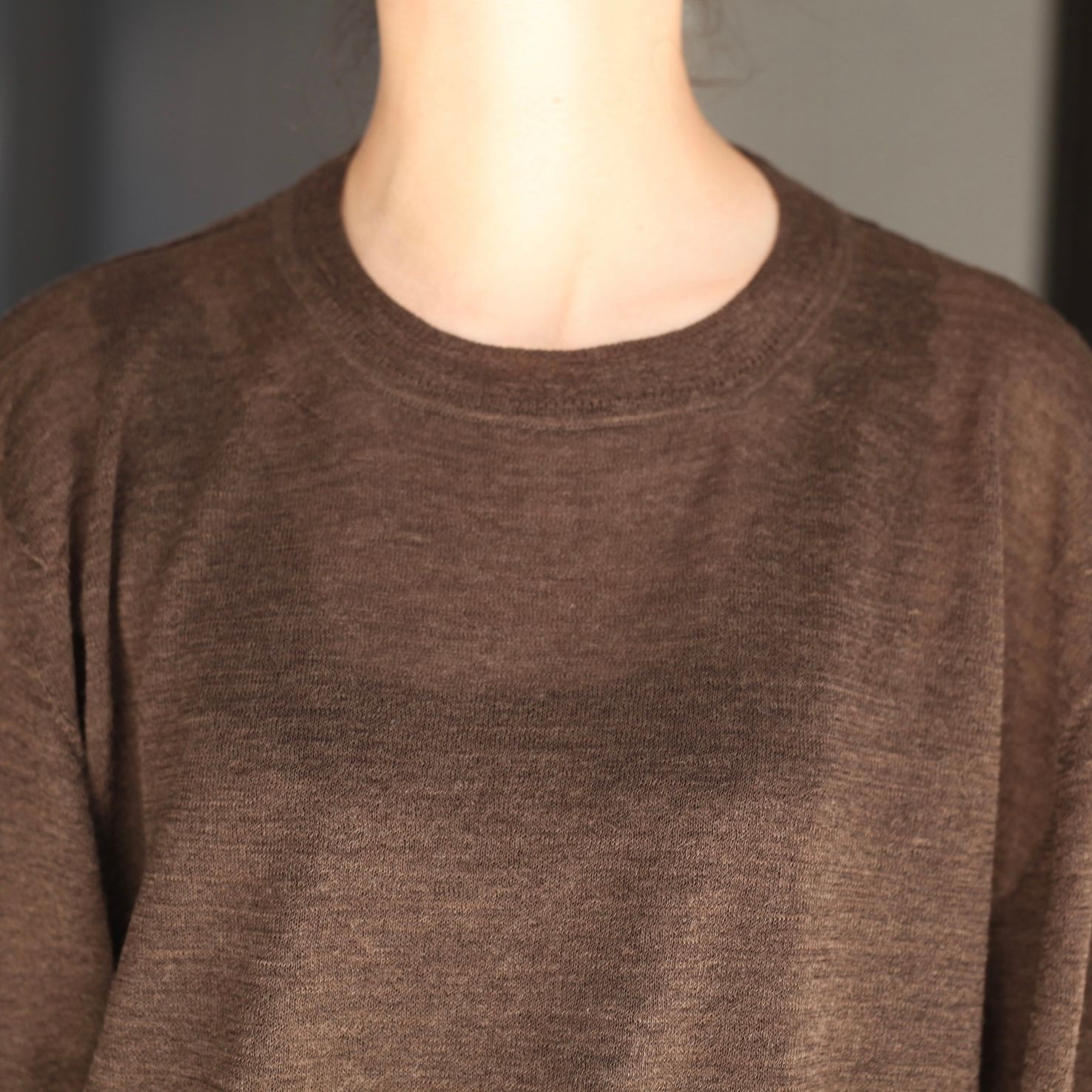 【残り一点】Wholegarment Wool Sheer P/O