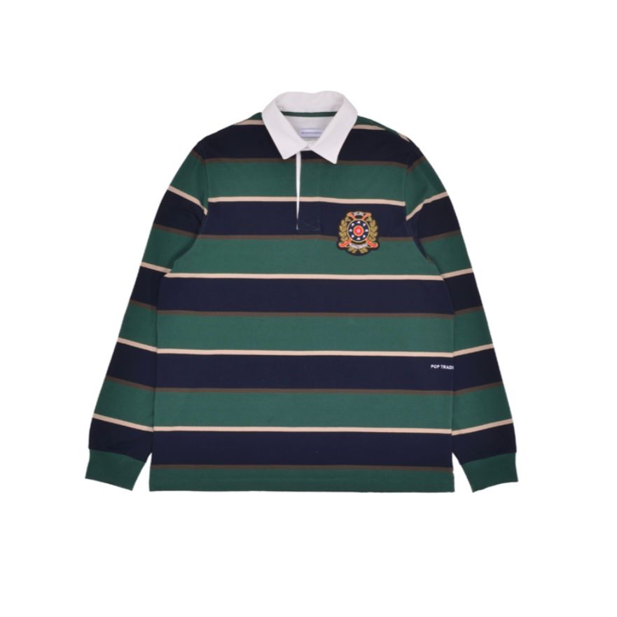 Pop Trading Company - 【残り一点】Striped Rugby Polo | ACRMTSM