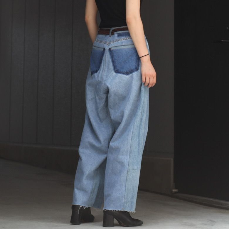 【残り一点】Reconstructed Super Baggy Slacks Denim_2(M)