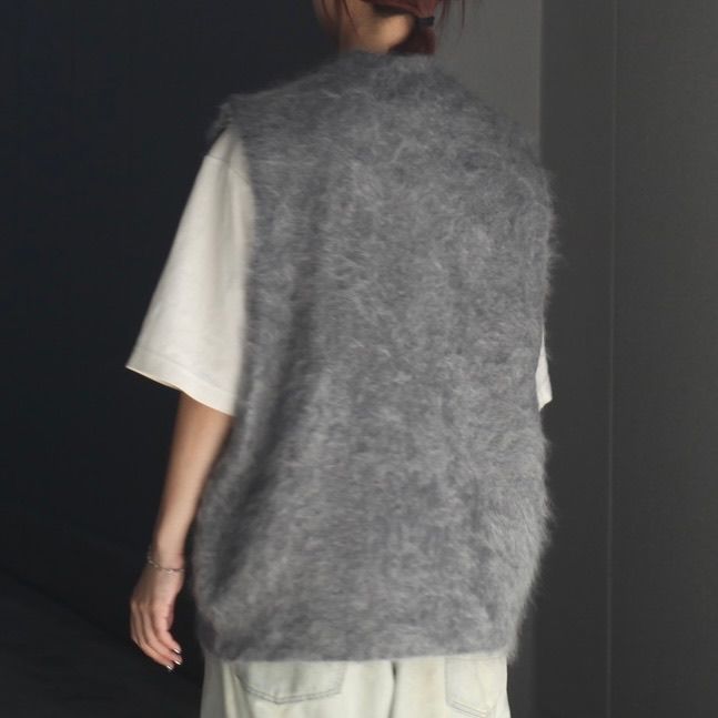 【残り一点】Cashmere Shaggy Knit Vest