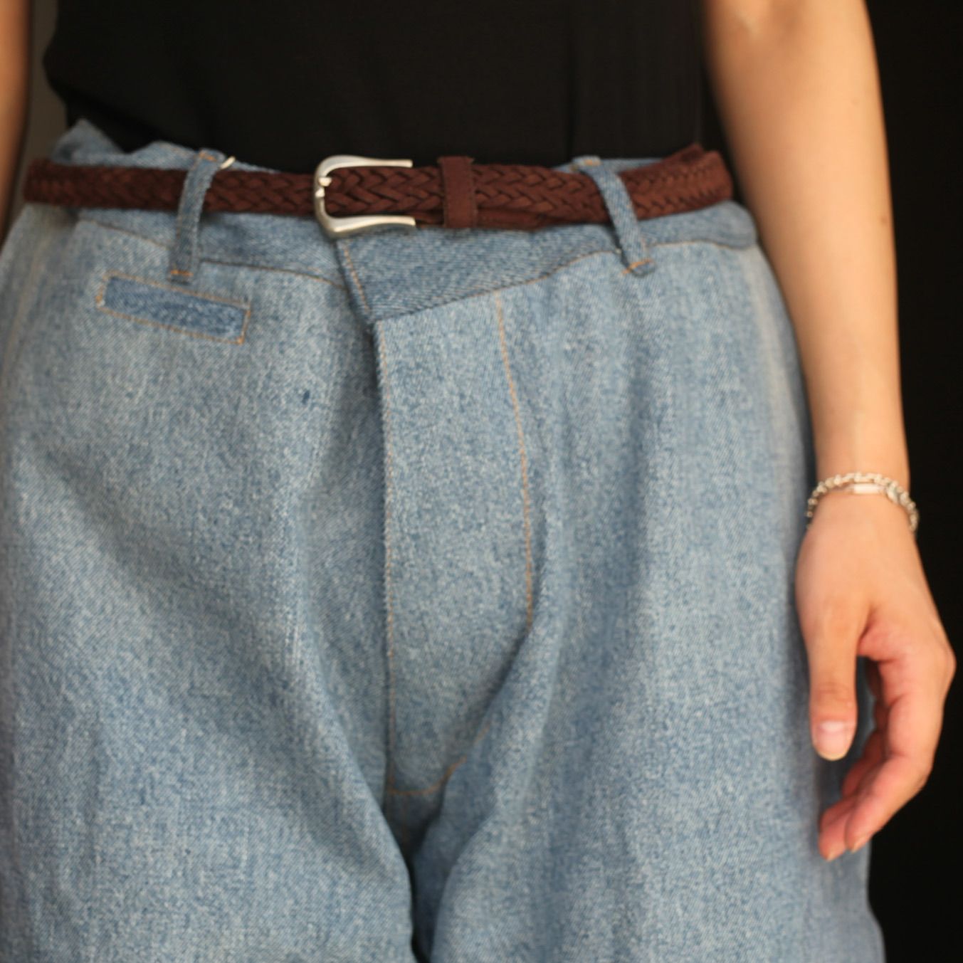 【残り一点】Reconstructed Super Baggy Slacks Denim_3(L)