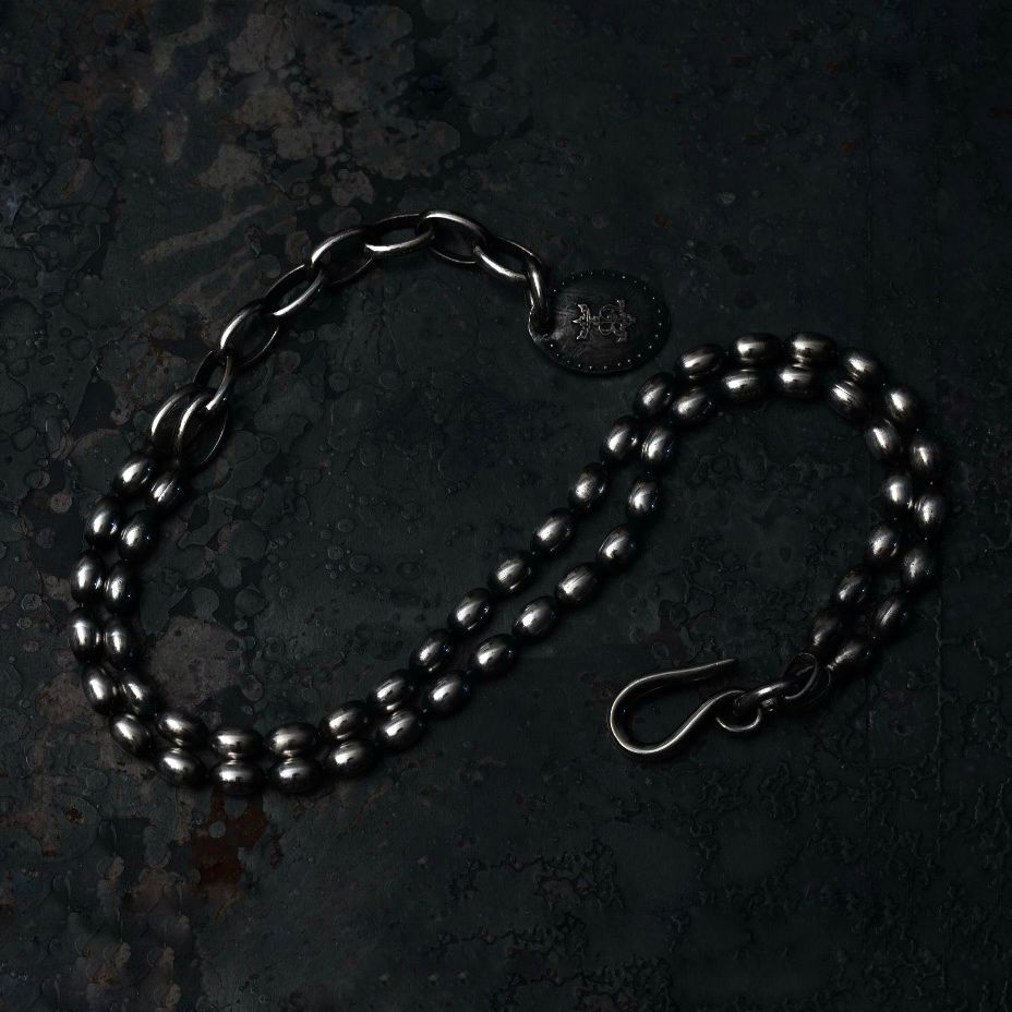 【お取り寄せ注文可能】Narrow Oval Bowl Chain W Bracelet