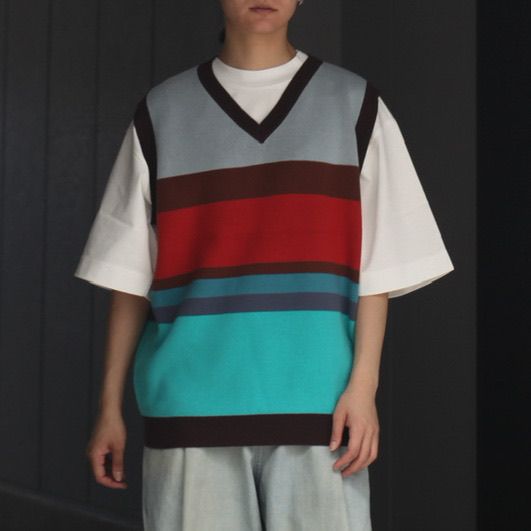 TTT MSW - 【残り一点】Border Knit Vest | ACRMTSM ONLINE STORE