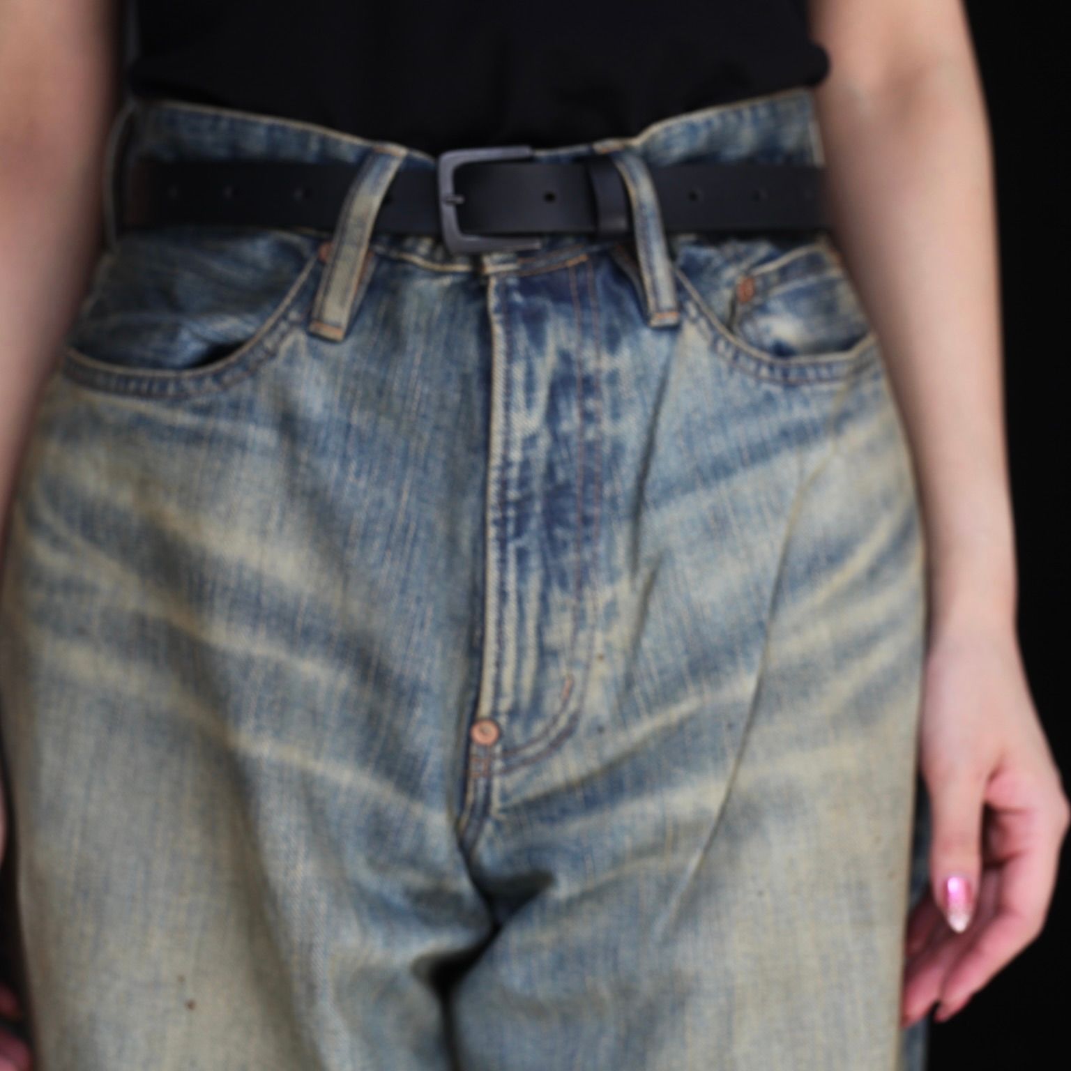 【残り一点】Faded Modern Denim Pants Wide Cut