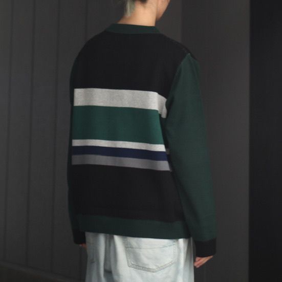 【残りわずか】Border Knit Cardigan - M
