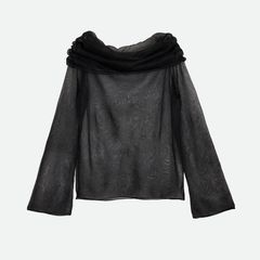 【残り一点】Sheer Off Shoulder Knit