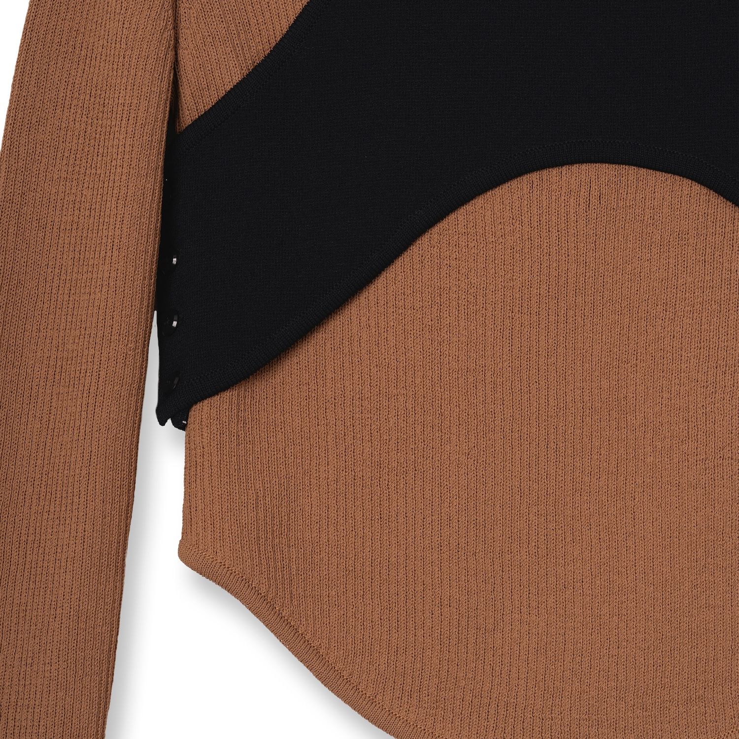 【残り一点】Matt Rib Layered Knit Tops