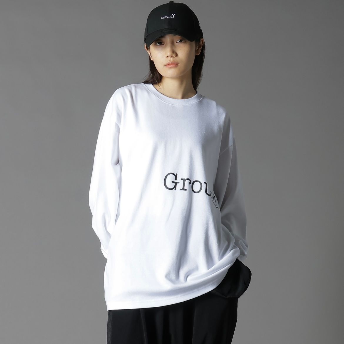 【残りわずか】ロングスリーブPA Tee(GY LOGO)