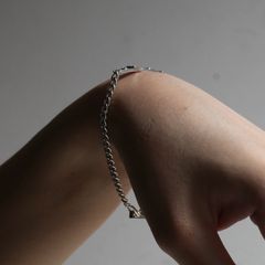 【残り一点】Victorian Shoe Buckle Plate Curb Chain Bracelet