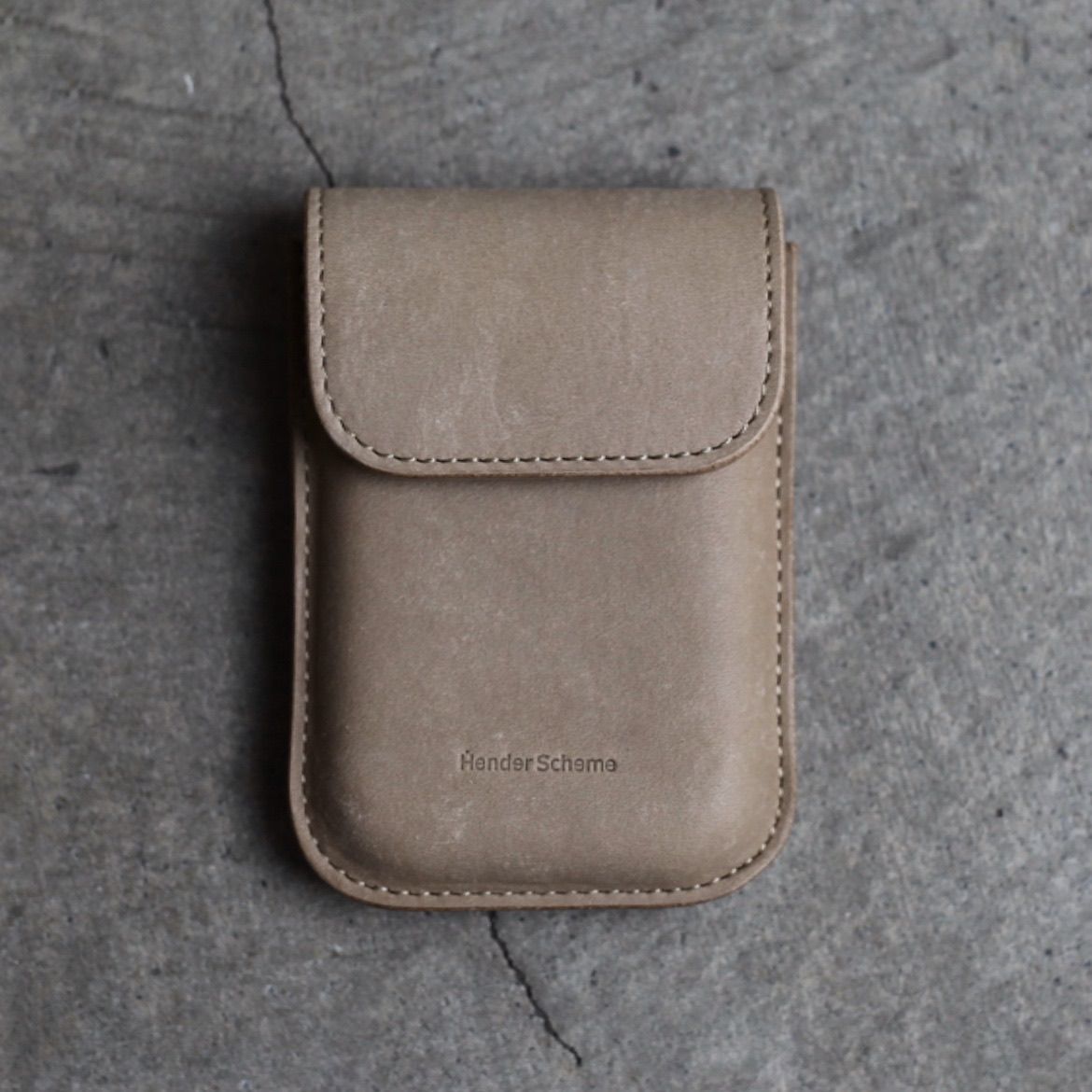 【再販売通知受付可能】Flap Card Case(IVORY)