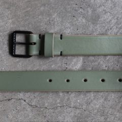 【残りわずか】カラーバックルベルト(GREEN×BLACK)