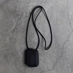 【残りわずか】レザーストラップ付マイクロバッグ(BLACK)