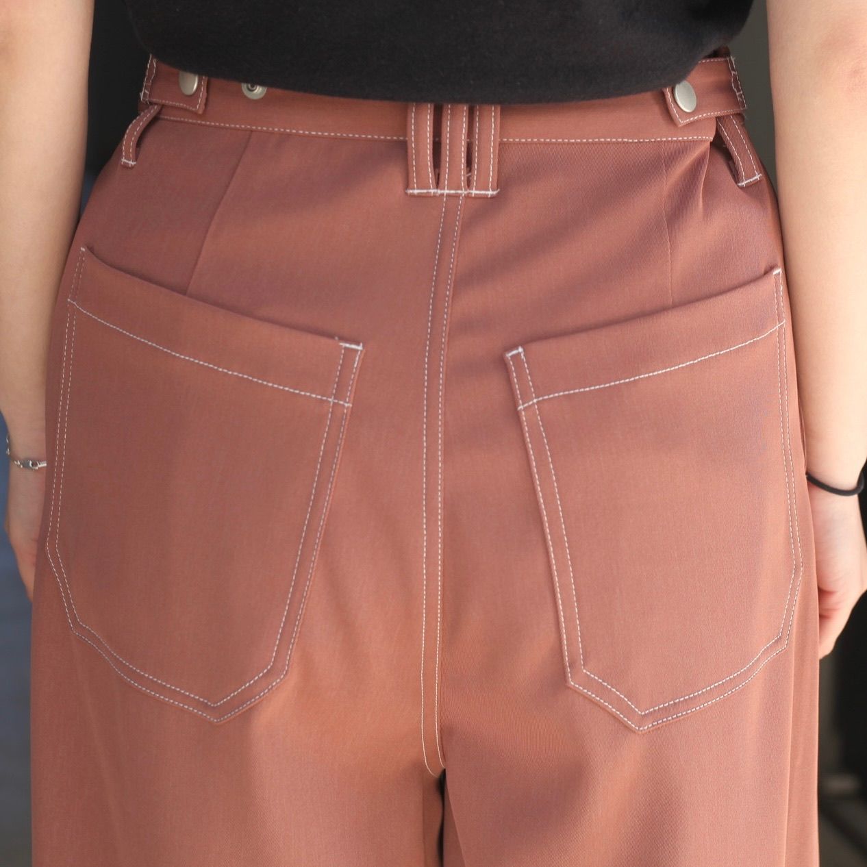 【残り一点】3Pleated Wide-Leg Trousers