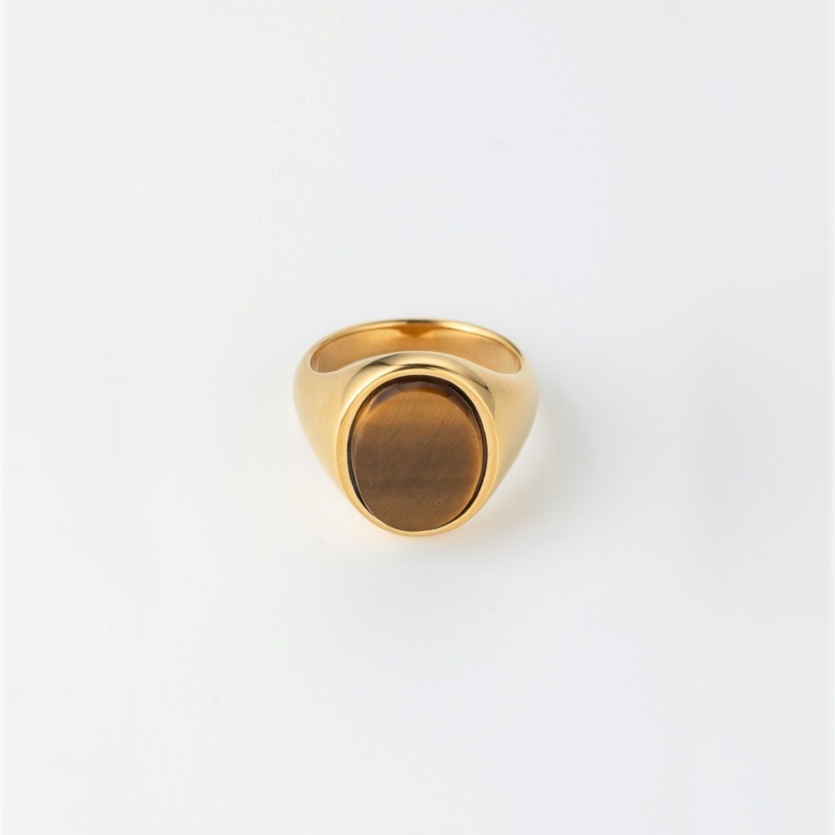 【お取り寄せ注文可能】How Raw Oval Stone Ring(GOLD)