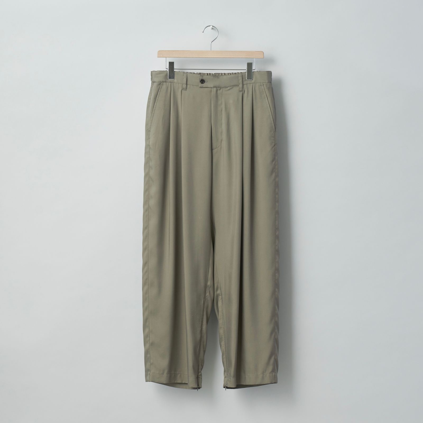 CUPRO WIDE EASY TROUSERS -GRADATION