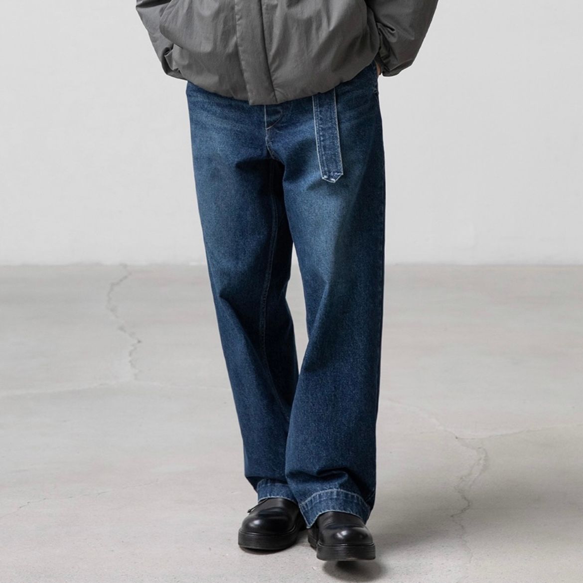 【残り一点】Plenty Belted Denim Slacks