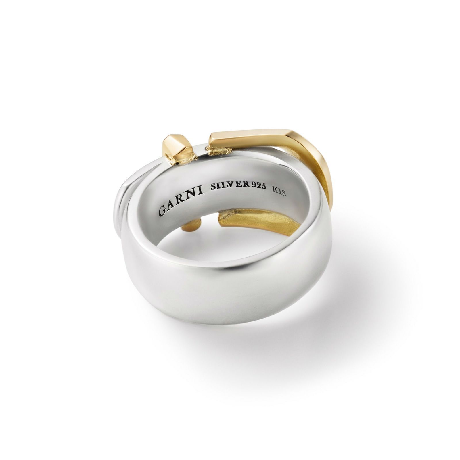 【お取り寄せ注文可能】Buckle Ring_L(SILVER×GOLD)