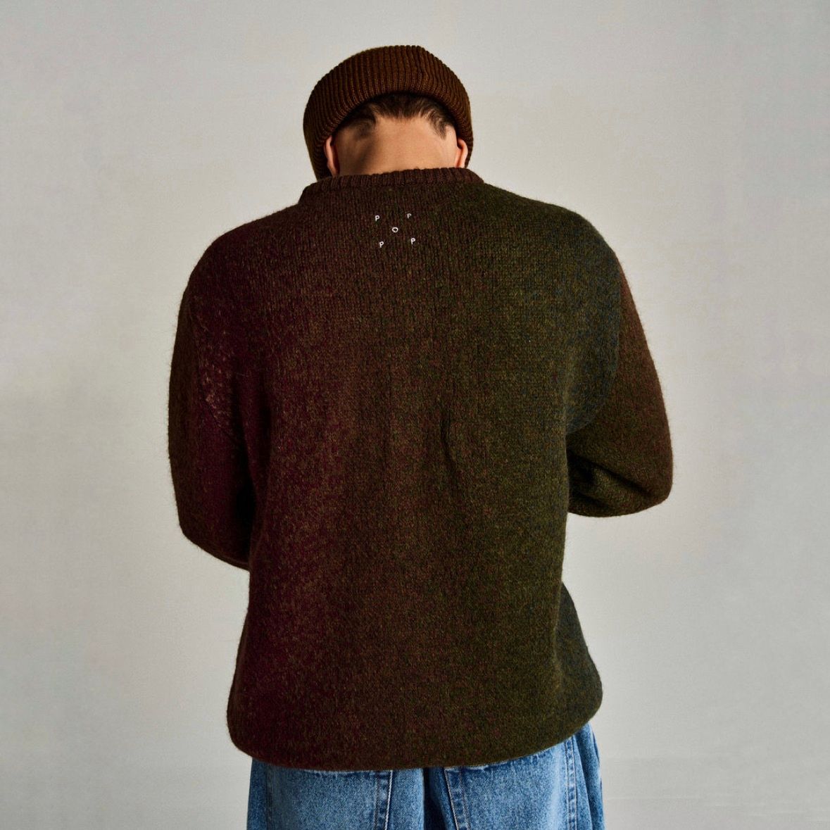 【残り一点】Mohair Striped Knitted Crewneck