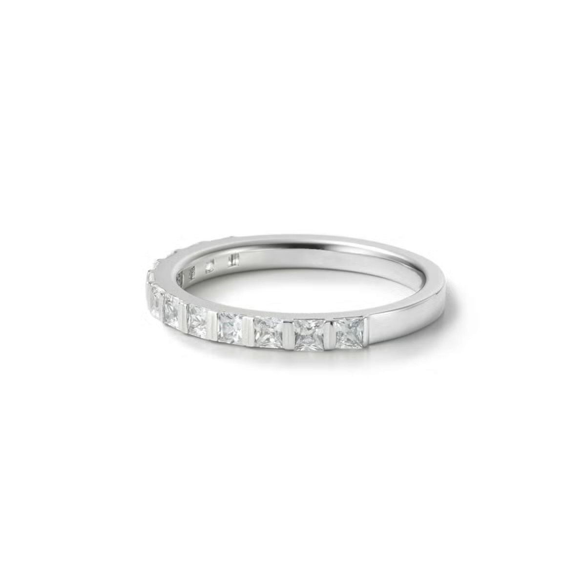 【お取り寄せ注文可能】Square Half Dia Ring(SILVER925)
