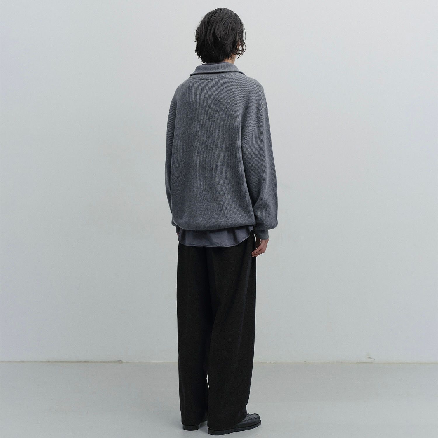 【残り一点】Volume Half Zip Up Knit