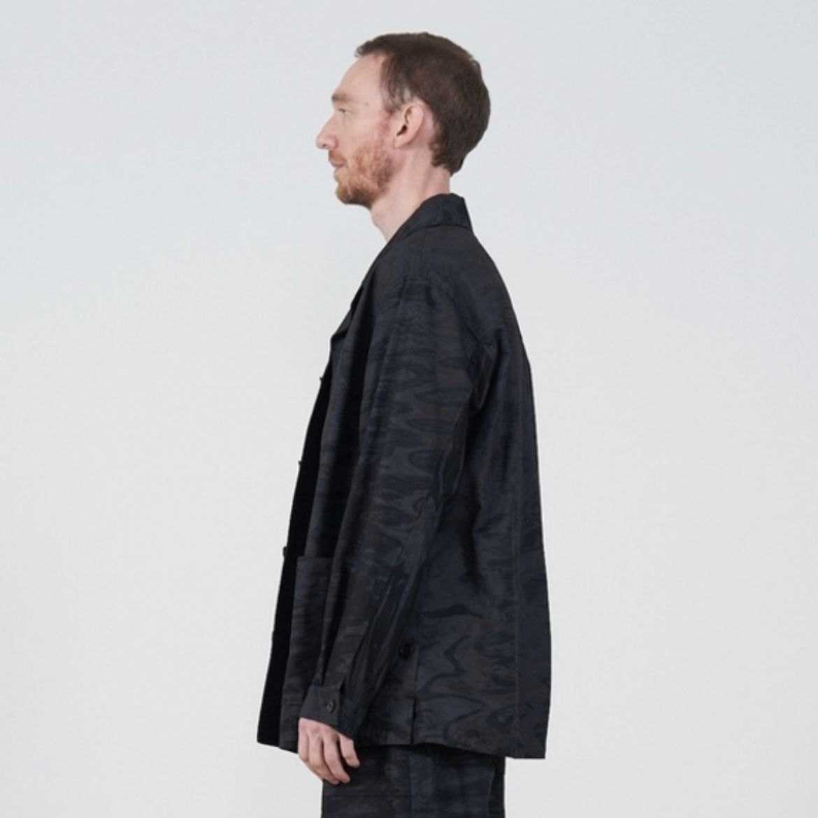 【残り一点】Photo Printed Cotton Gabardine Car Jacket