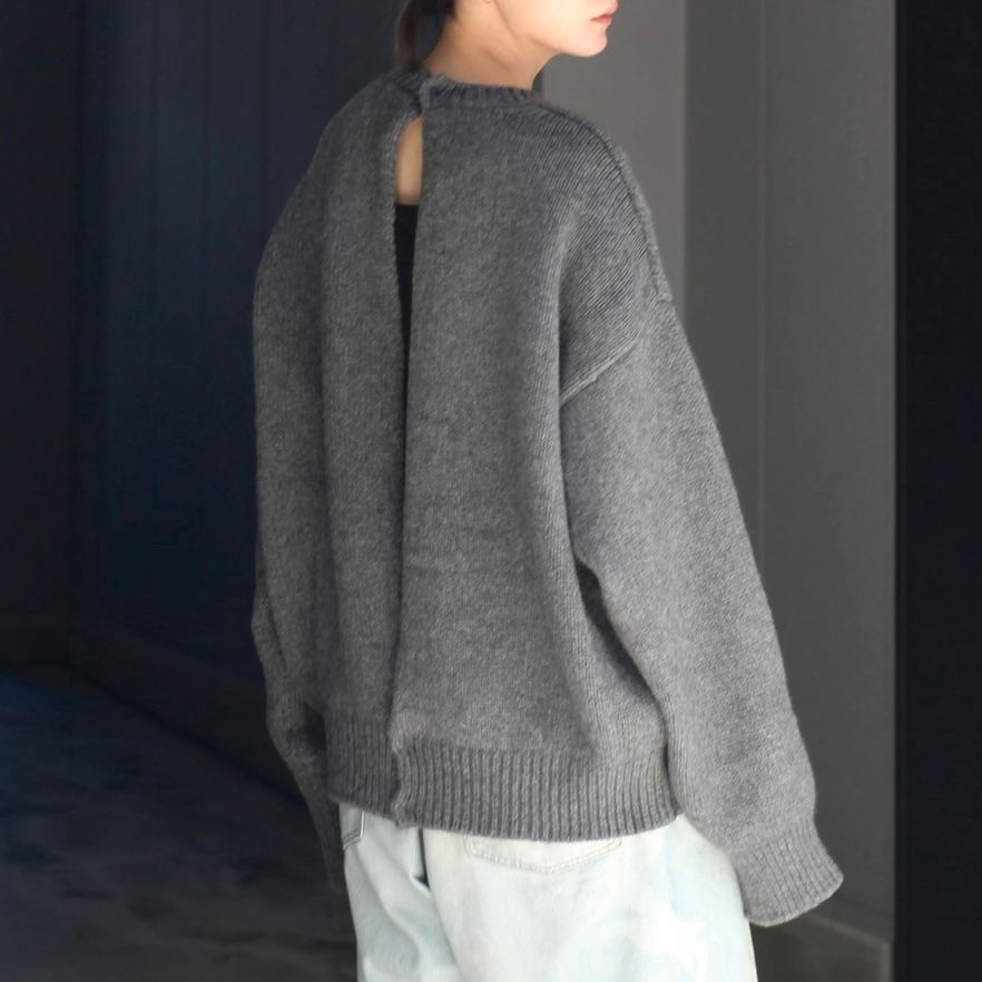 stein - 【残りわずか】Cashmere Back Buttoned Knit Jumper | ACRMTSM