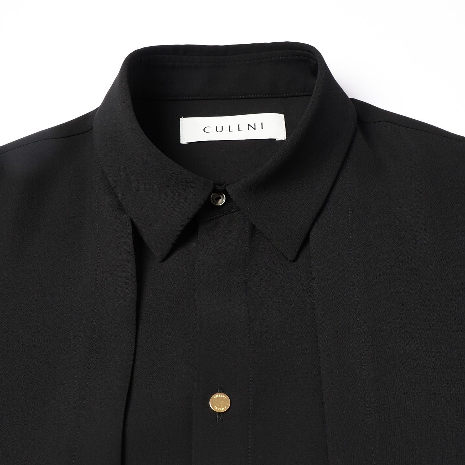 【残り一点】Dry Double Satin Layered Short Sleeve Shirt