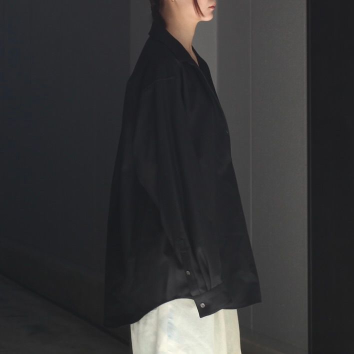 【残りわずか】Wool Flannel Oversized Skipper Shirt