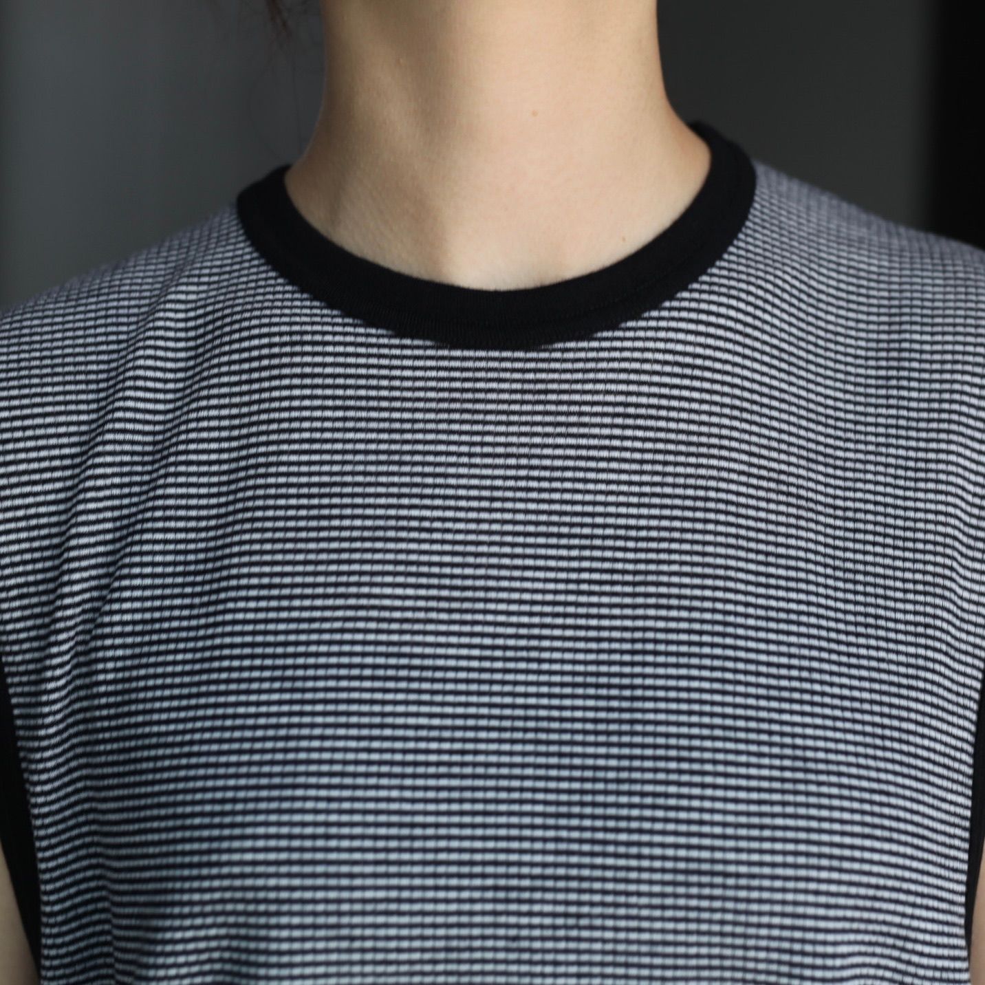 【残り一点】Fine Wool Oversized No Sleeve Tee
