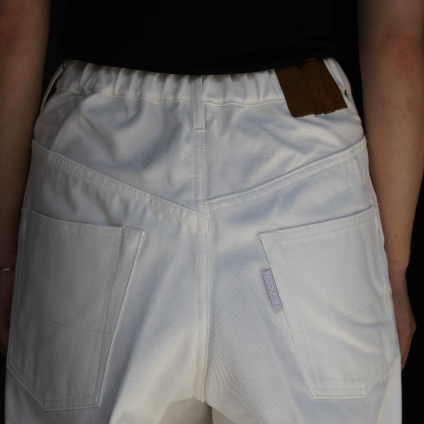 NEONSIGN - 【残りわずか】Wide Denim Slacks(WHITE RIGID