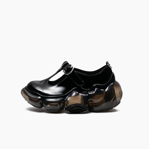 【残り一点】Moopie T Mary Jane(BLACK ENAMEL×BLACK)