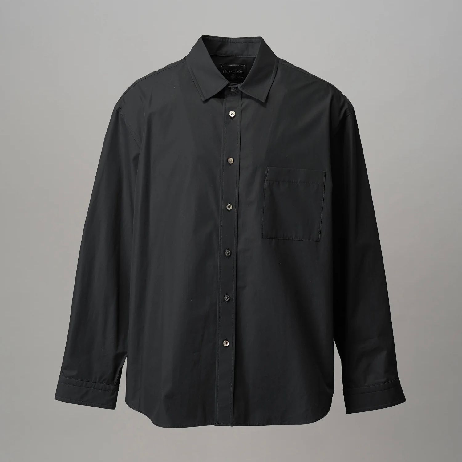 【残り一点】120 / 2 Suvin Cotton Typewriter Prime-Over Shirt