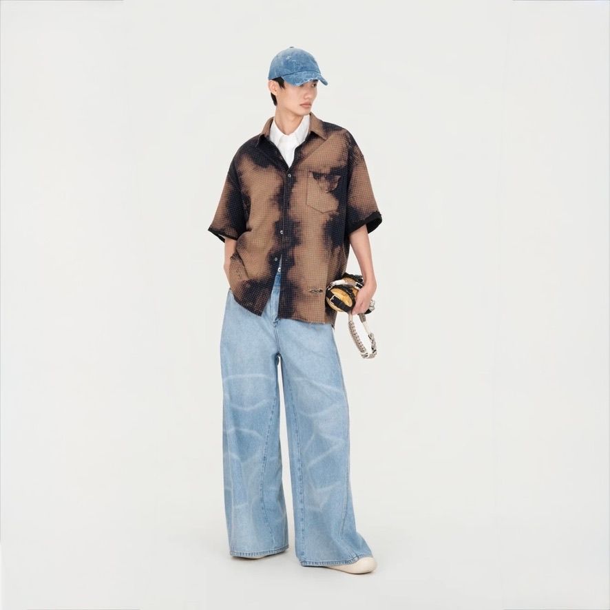 【残り一点】Short Sleeve Shirt in Decayed Check