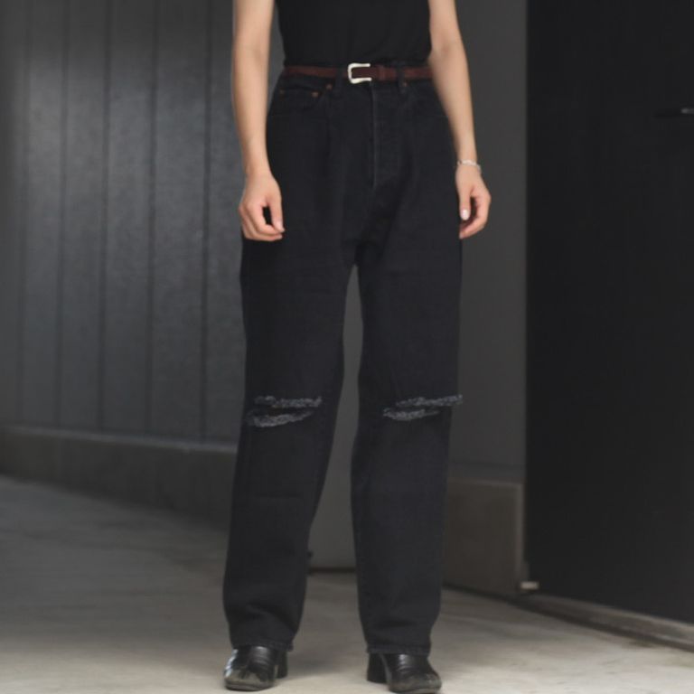 ssstein - 【残り一点】Vintage Reproduction Damage Denim Jeans 