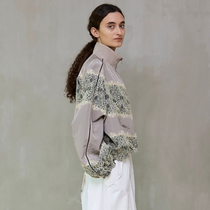 【残り一点】リバーシブルレースブルゾン