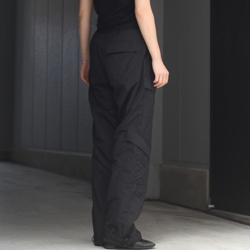 紺×赤 22aw NERDRUM / Cargo Pants / black | www