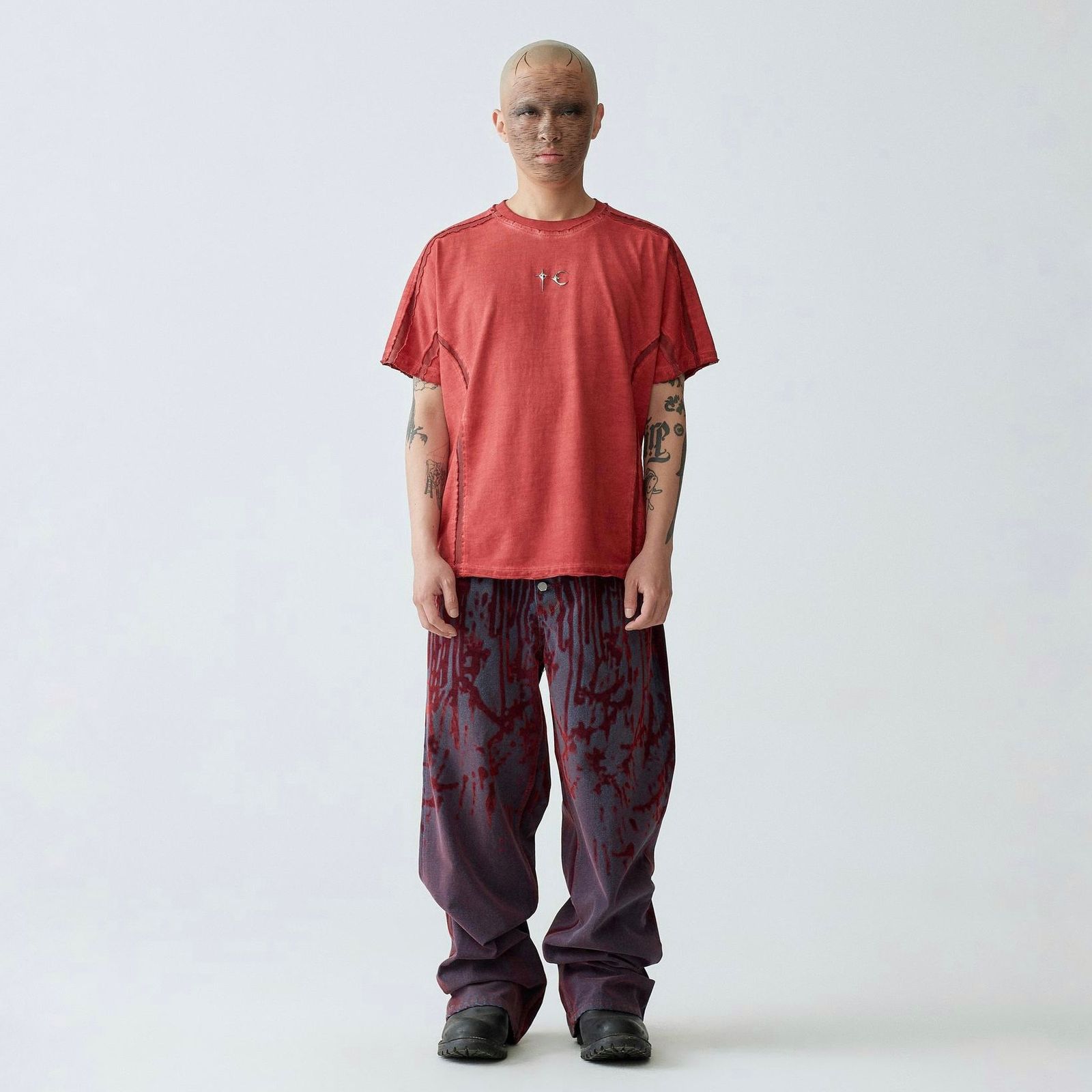 【残り一点】Blood Lazered Denim Pants
