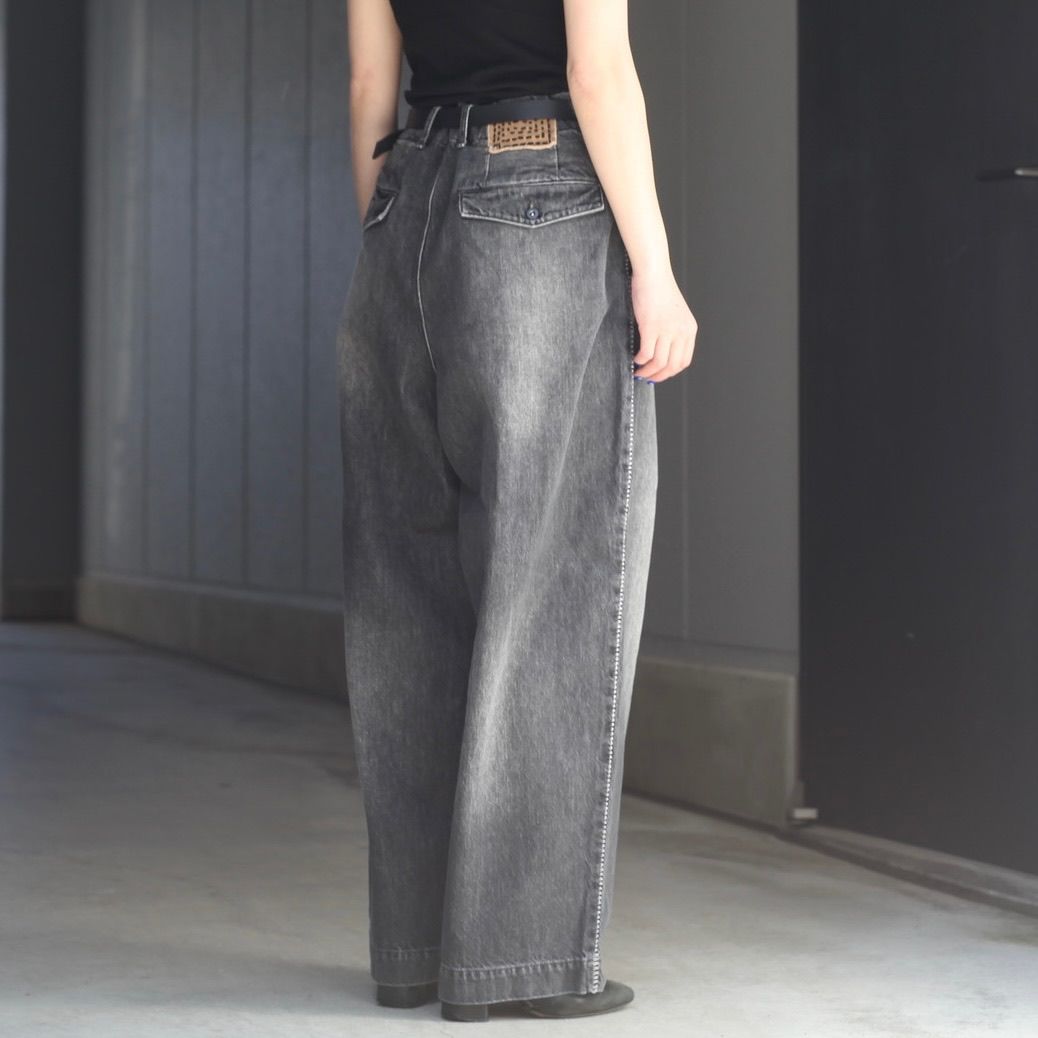 【残り一点】12.5OZワイドデニムパンツ(NO PRINT_USED)