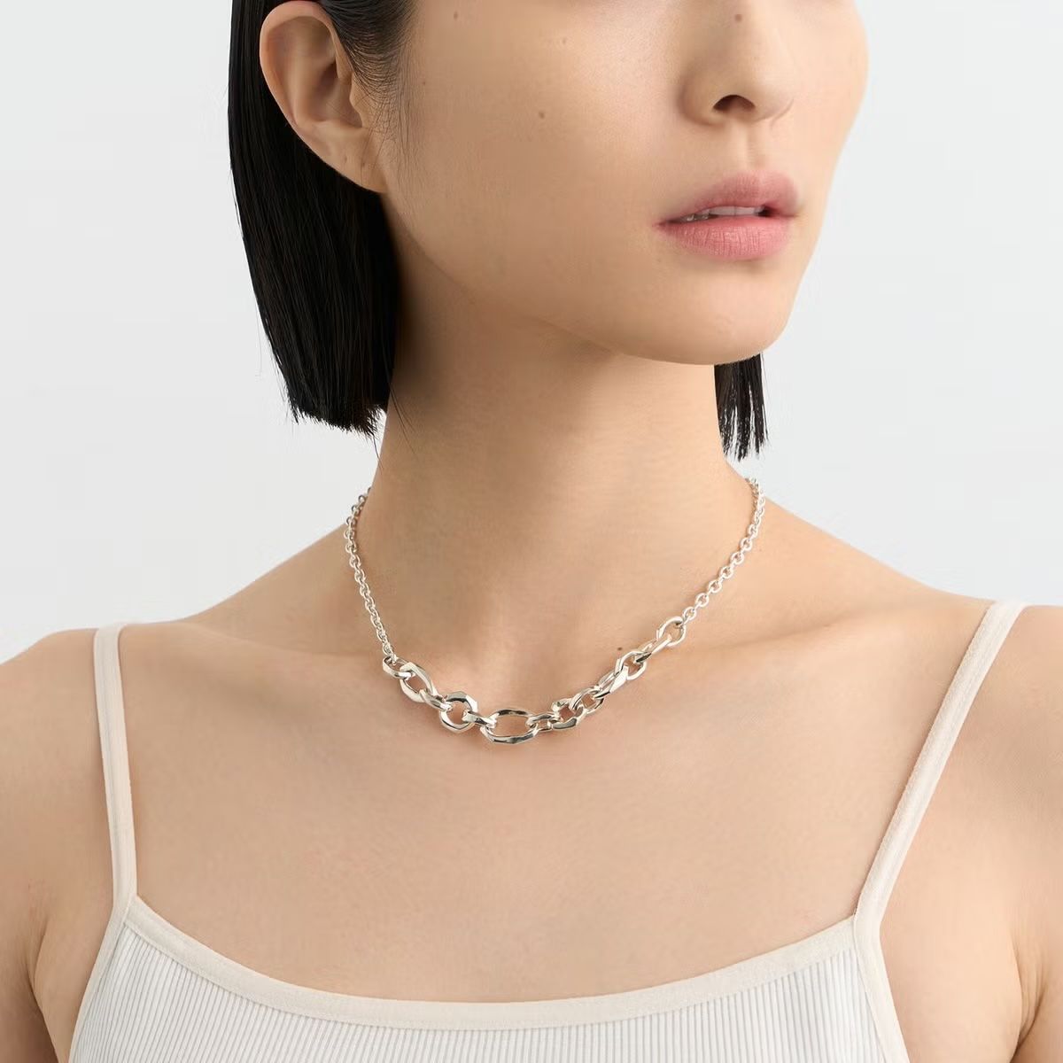 【お取り寄せ注文可能】Crockery Mix Chain Necklace S