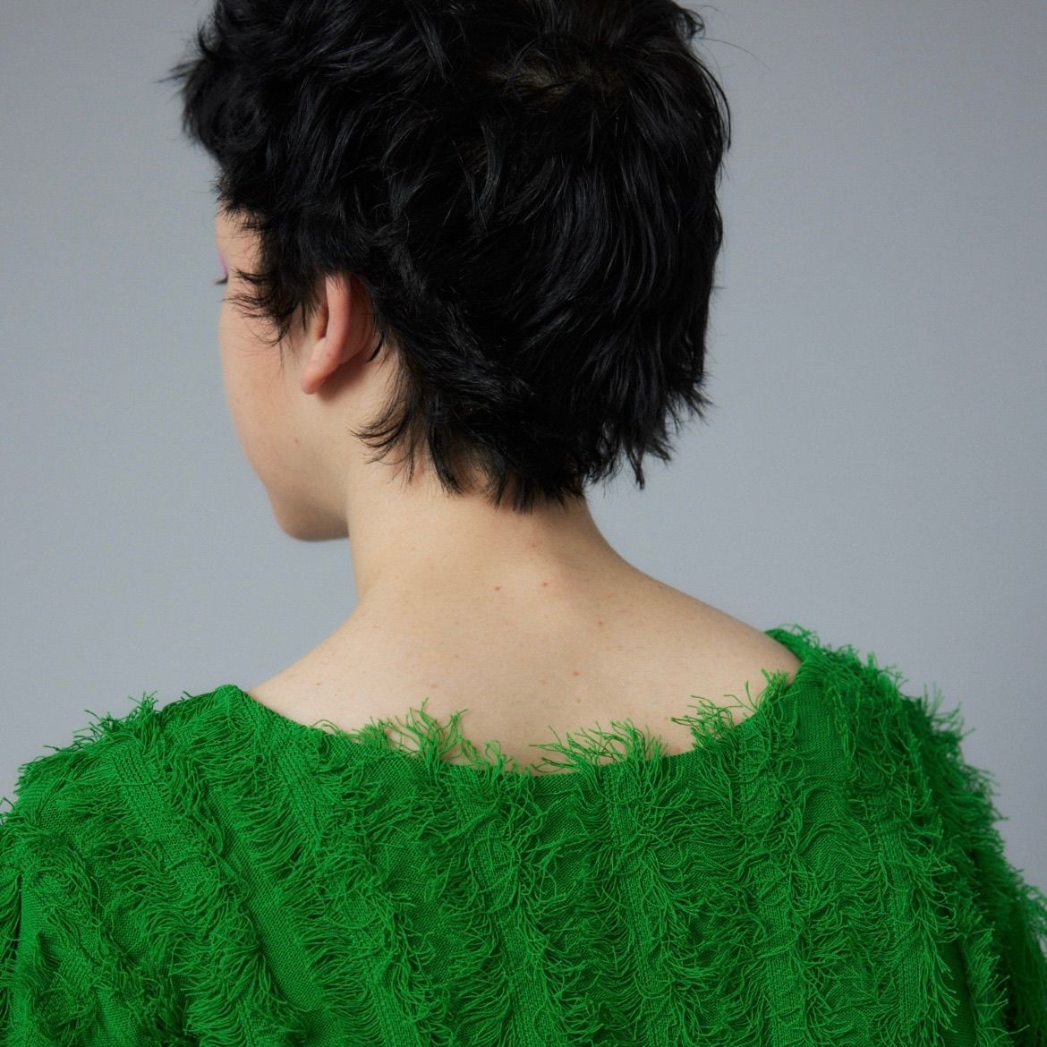HeRIN.CYE - 【残り一点】Fringe 2way Knit Tops | ACRMTSM