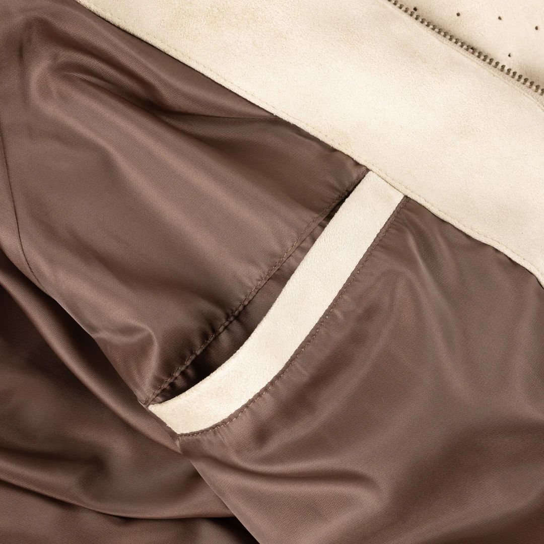 【残り一点】Perforated Faux Suede Jacket