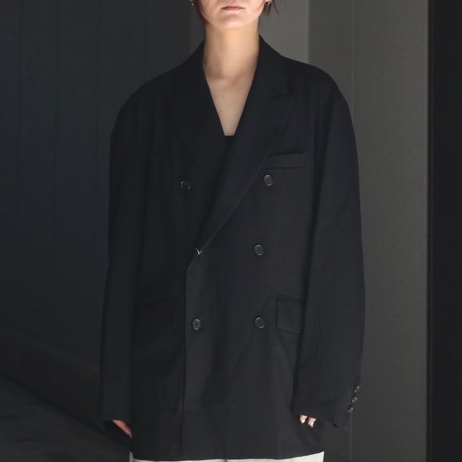 【残り一点】Wool Gabardine Double Breasted Jacket