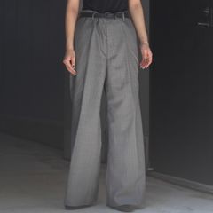 【残り一点】ストライプウールスラックス