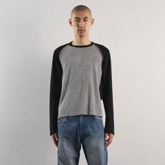 【残りわずか】Terry Panelled Raglan Sleeve T-shirt