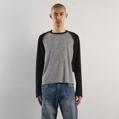 【残りわずか】Terry Panelled Raglan Sleeve T-shirt