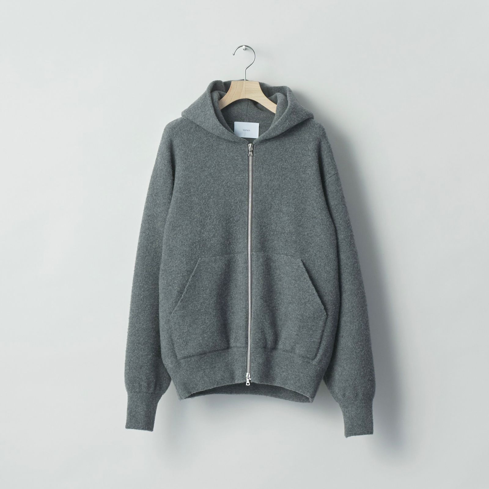 【残り一点】Super Fine Wool Milled Knit Hood Jacket