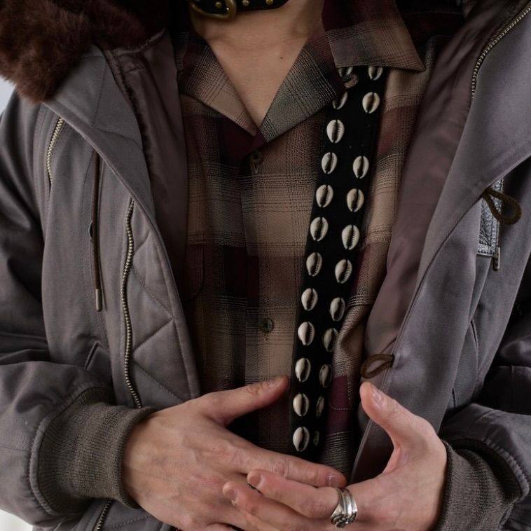 【残り一点】Plaid Open Collar Shirts